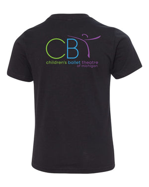 Children's Ballet Theatre T-Shirt Black back view