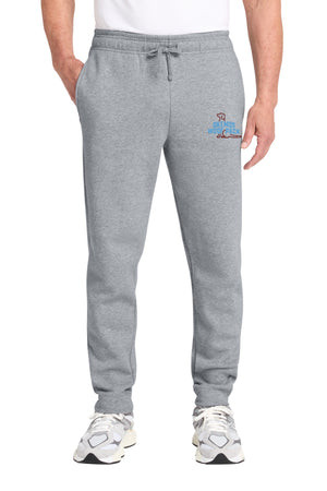 Okemos Woof Pack Bottoms Athletic Heather front view