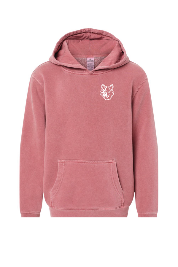 Okemos - Independent Trading Co. Youth Midweight Pigment Dyed Hooded Sweatshirt  (Embroidery on Demand)
