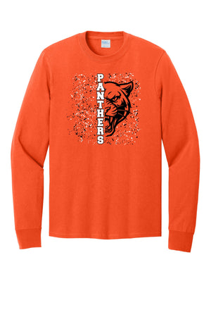 Community Education Apparel Long Sleeve Orange front view