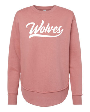 Okemos Fall Staff Shop Crewneck Mauvelous front view