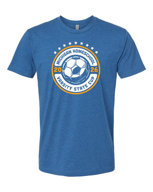 LA Dragons Fall Tournament 2026 T-Shirt Heather Cool Blue front view