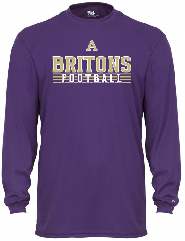 Albion Football -  Adult Long Sleeve T-Shirt Purple