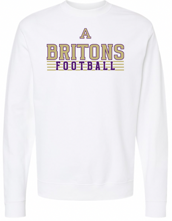 Albion College -  Adult Midweight Crewneck Sweatshirt White