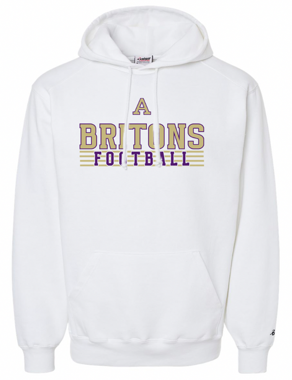 Albion Football -  Adult Hooded Sweatshirt White