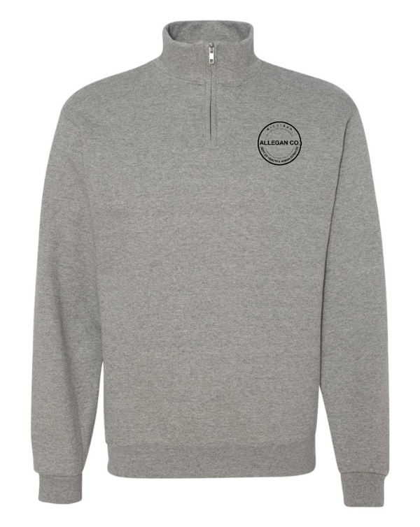 MDHHS Gear - Allegan & Barry Co. - Quarter Zip Sweatshirt -- Circle Logo Design -- (Multiple Colors Available)