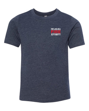 Portland Fire Department T-Shirt Midnight Navy front view