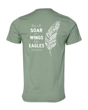 NCCS Senior Shirts T-Shirt Sage back view
