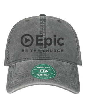 Epic Church 20th Anniversary Headwear Cinder front view
