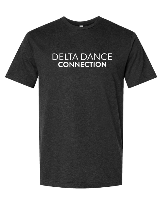 Delta Dance Connection - Unisex Adult Logo T-Shirt (Saltwater / Vintage Smoke)