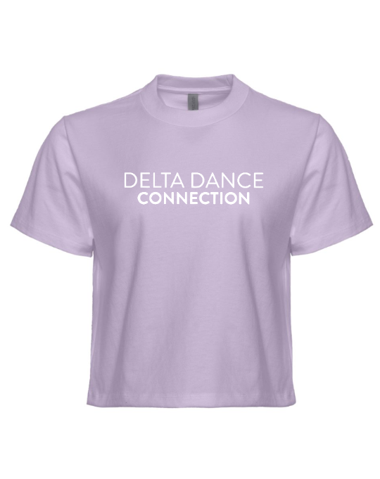 Delta Dance Connection - Women's Logo Boxy T-Shirt  (Lavender / Shiitake)