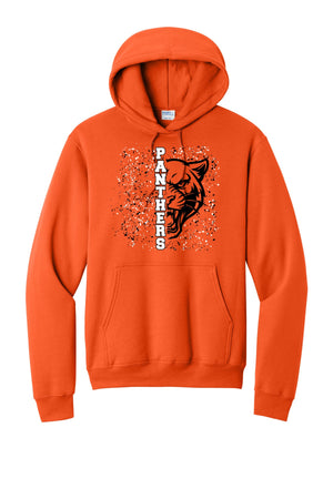 Community Education Apparel Hoodie Orange front view
