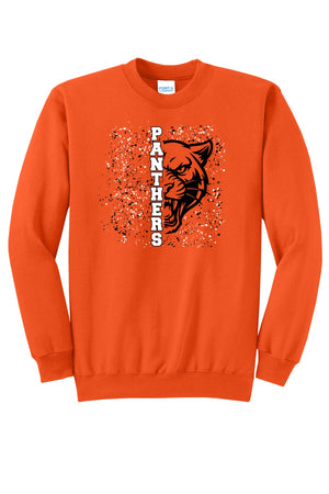 Community Education Apparel Crewneck Orange front view