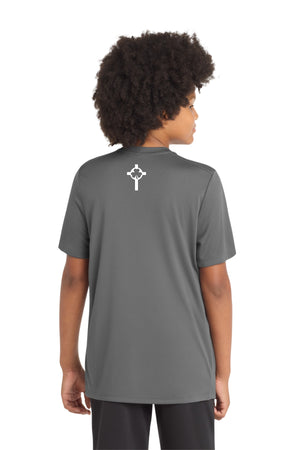 St. Patrick Basketball 2026 T-Shirt Dark Smoke Grey back view