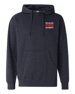 Portland Fire Department Hoodie Classic Navy Heather front view