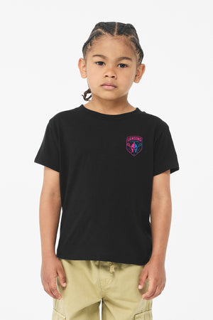 Lansing Gladiators Fall Shop 2026 T-Shirt Solid Black Blend front view
