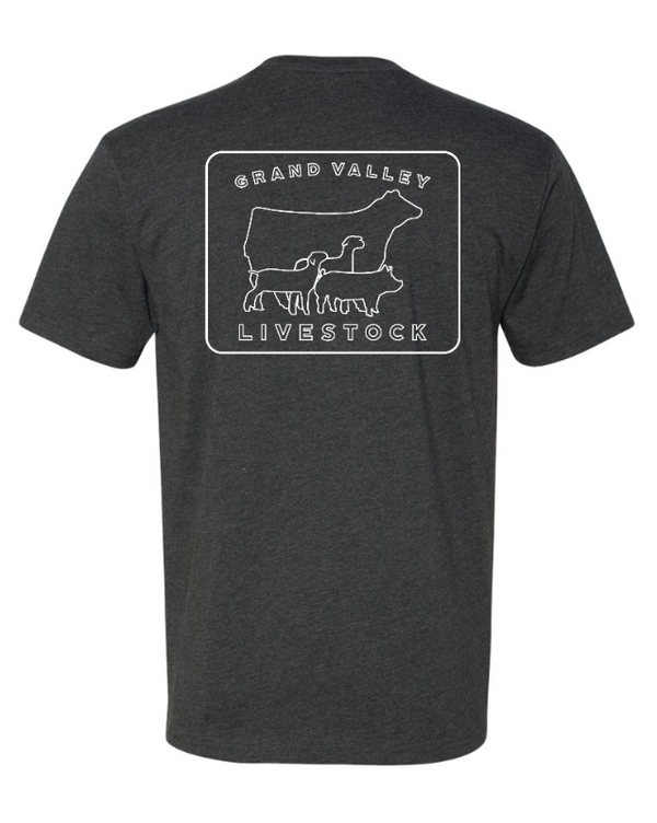 Grand Valley Livestock - Unisex T-Shirt (Forest / Charcoal / Black)