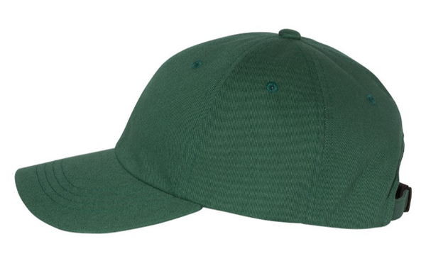 Side view of green Great Lakes Dad Hat