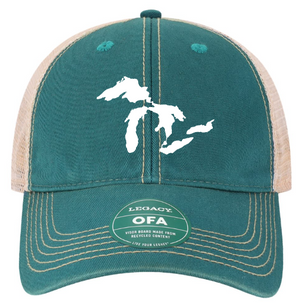 Great Lakes Trucker Hat in Teal