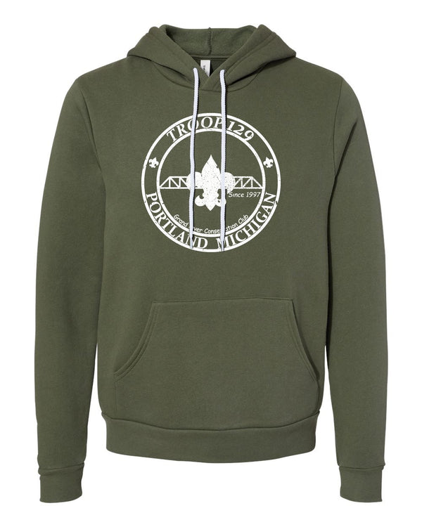 Portland Boy Scouts - Green Hooded Sweatshirt
