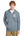 Okemos Fall Staff Shop Zip Up Hoodie Flint Blue Heather front view