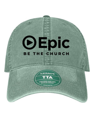 Epic Church 20th Anniversary Headwear Dark Green front view