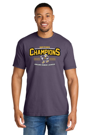 Ashland University Lacrosse T-Shirt Wine front view