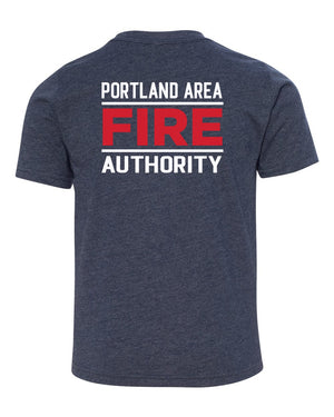 Portland Fire Department T-Shirt Midnight Navy back view