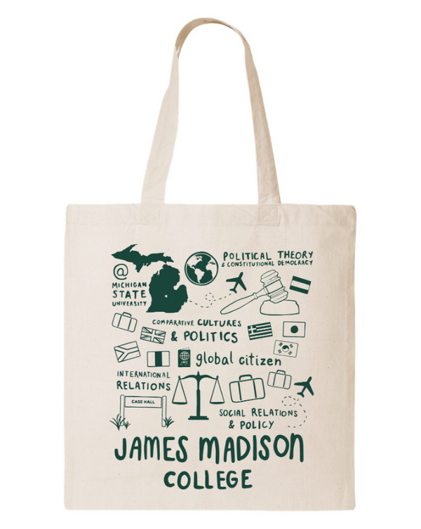 James Madison MSU - Eco Tote (Natral / Forest)