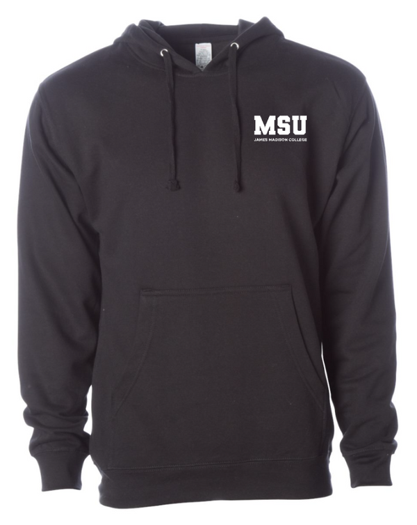 James Madison MSU - Midweight Hooded Sweatshirt (Forest Green / Black)