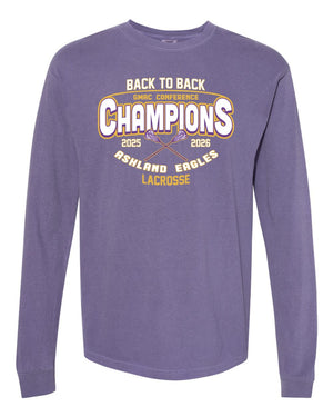 Ashland University Lacrosse Long Sleeve Grape front view