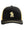 St. Johns Warriors for Christ Headwear Black/ Vegas Gold front view