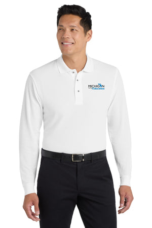 Michigan Department of Education Polo White front view