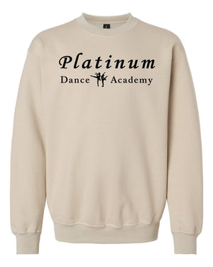 Platinum Dance Academy Crewneck Sand front view