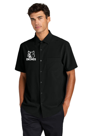 Okemos Fall Staff Shop Bottoms Deep Black front view