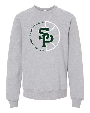 St. Patrick Basketball 2026 Crewneck Athletic Heather front view
