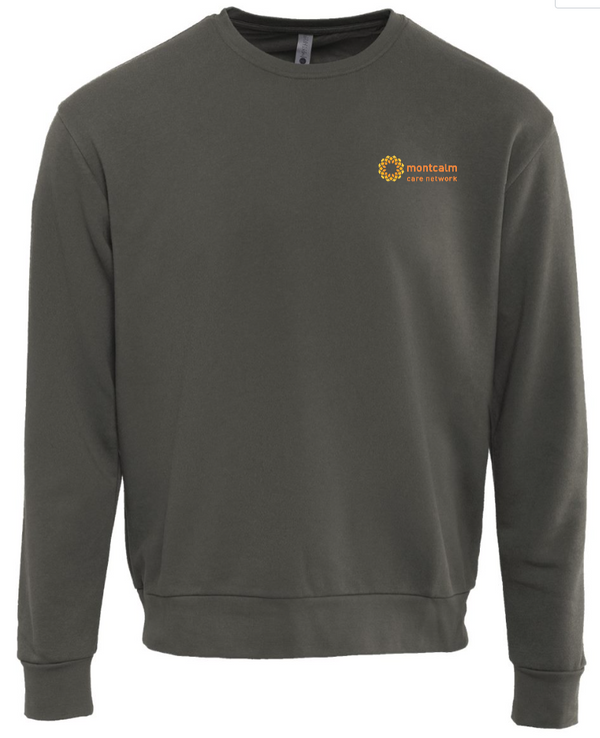 Montcalm Care Network - Embroidered Unisex Sweatshirt (Dark Grey /  Navy)