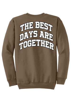 My Little SonShine Crewneck Woodland Brown back view