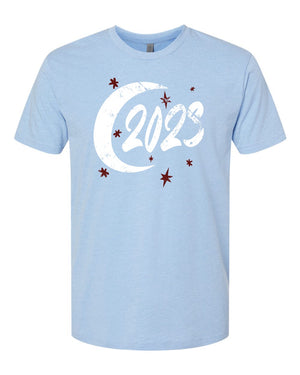 TEST - Elise Walkthrough T-Shirt Heather Columbia Blue front view