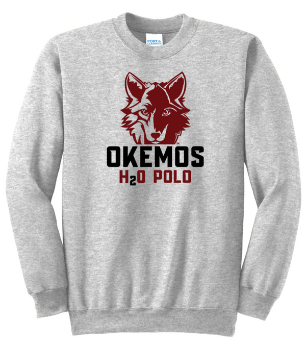 Okemos Water Polo - Adult Unisex Crewneck Sweatshirt (Tall Sizes Available)