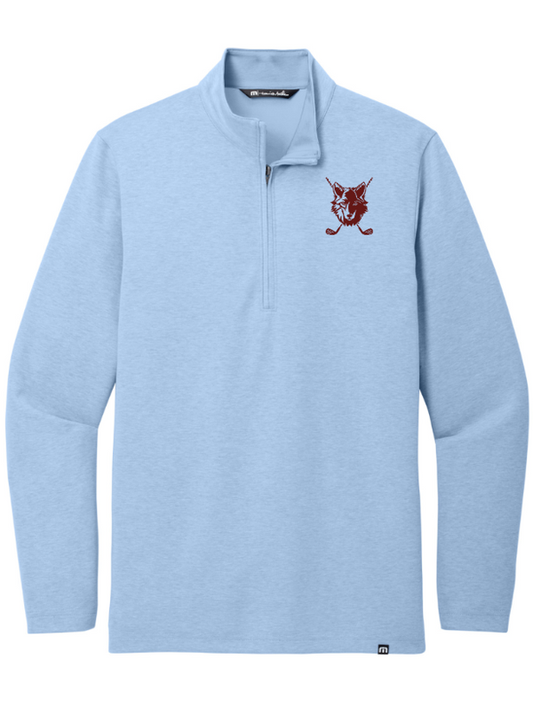 Okemos Girls Golf - Adult TravisMathew Coveside 1/4 Zip Light Blue