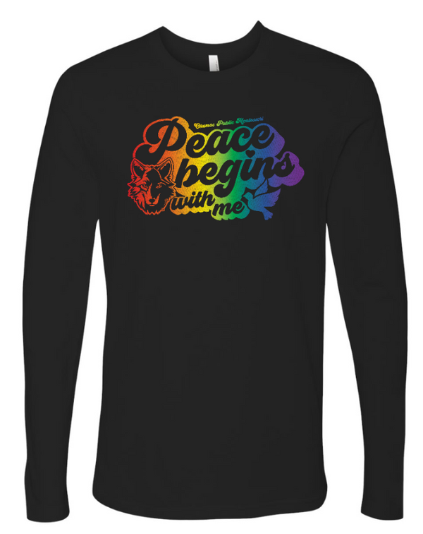 OPM Spiritwear Holiday 2024 - Adult Long Sleeve T-Shirt ~ Rainbow Design