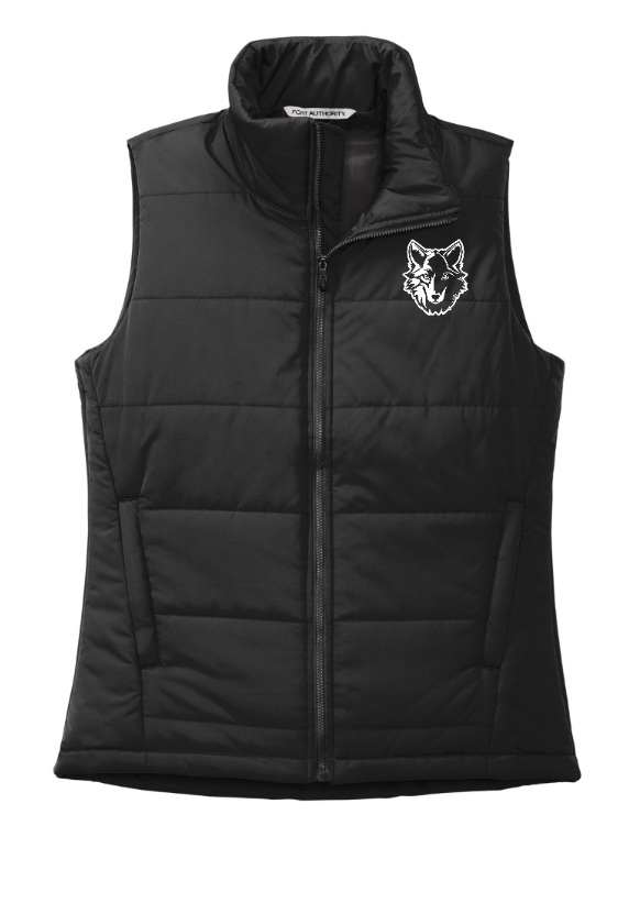 OPM Spiritwear Holiday 2024 Women's Puffer Vest Fabricated Customs