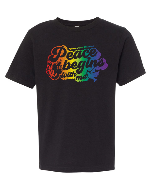 OPM Spiritwear Holiday 2024 Youth TShirt Rainbow Design