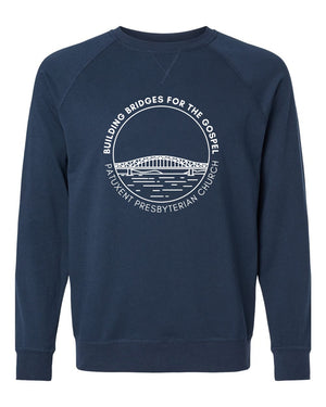 Patuxent Presbyterian Church Crewneck Midnight Navy front view