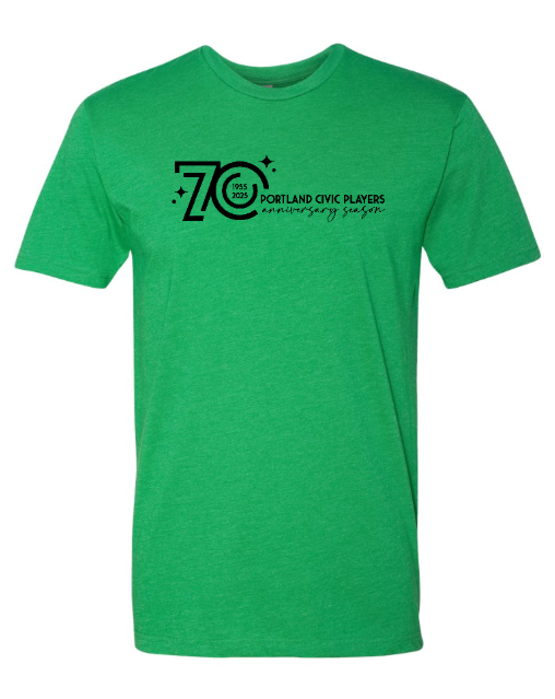 PCP 70 Year Anniversary - Unisex T-Shirt   (Kelly Green / Dark Grey)