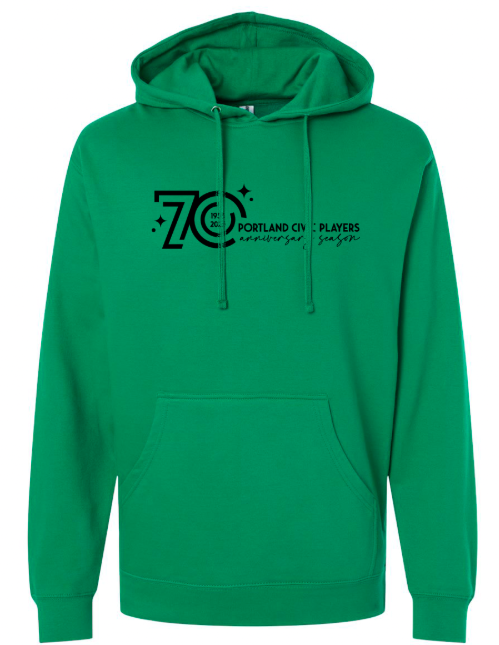 PCP 70 Year Anniversary - Midweight Hoodie  (Kelly Green / Grey)