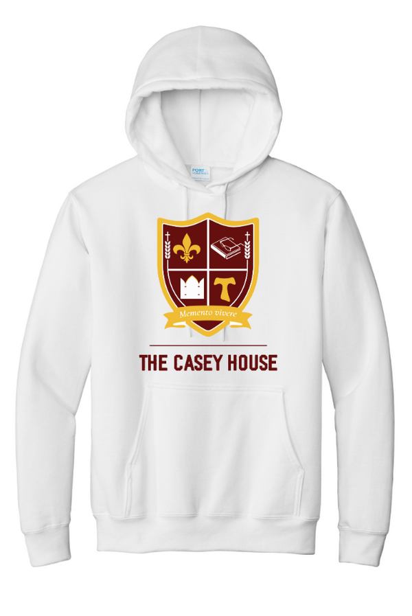 Powers Catholic HS - The Casey House - Fleece Pullover Hoodie *Full Front Design*