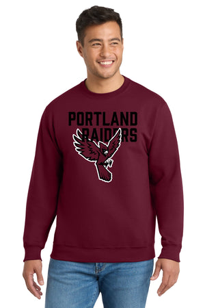 PPS Staff On Demand Shop Crewneck Cardinal front view