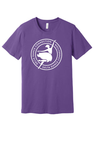 Delta Dance Connection - General T-Shirt Royal Purple front view